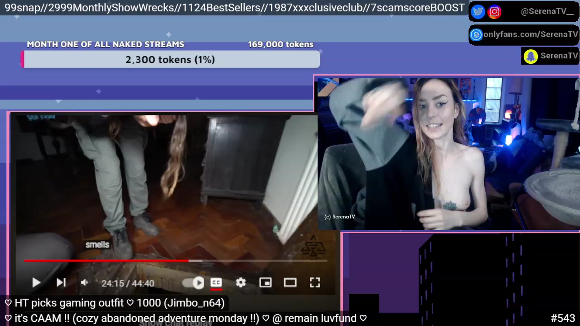 Gallery image thumbnail from serenatv's myfreecams stream on, 01/16/2023, 21:54 image 13 of 20