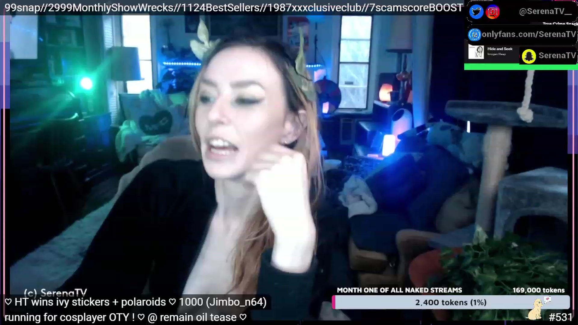 Gallery image thumbnail from serenatv's myfreecams stream on, 01/17/2023, 21:40 image 17 of 20