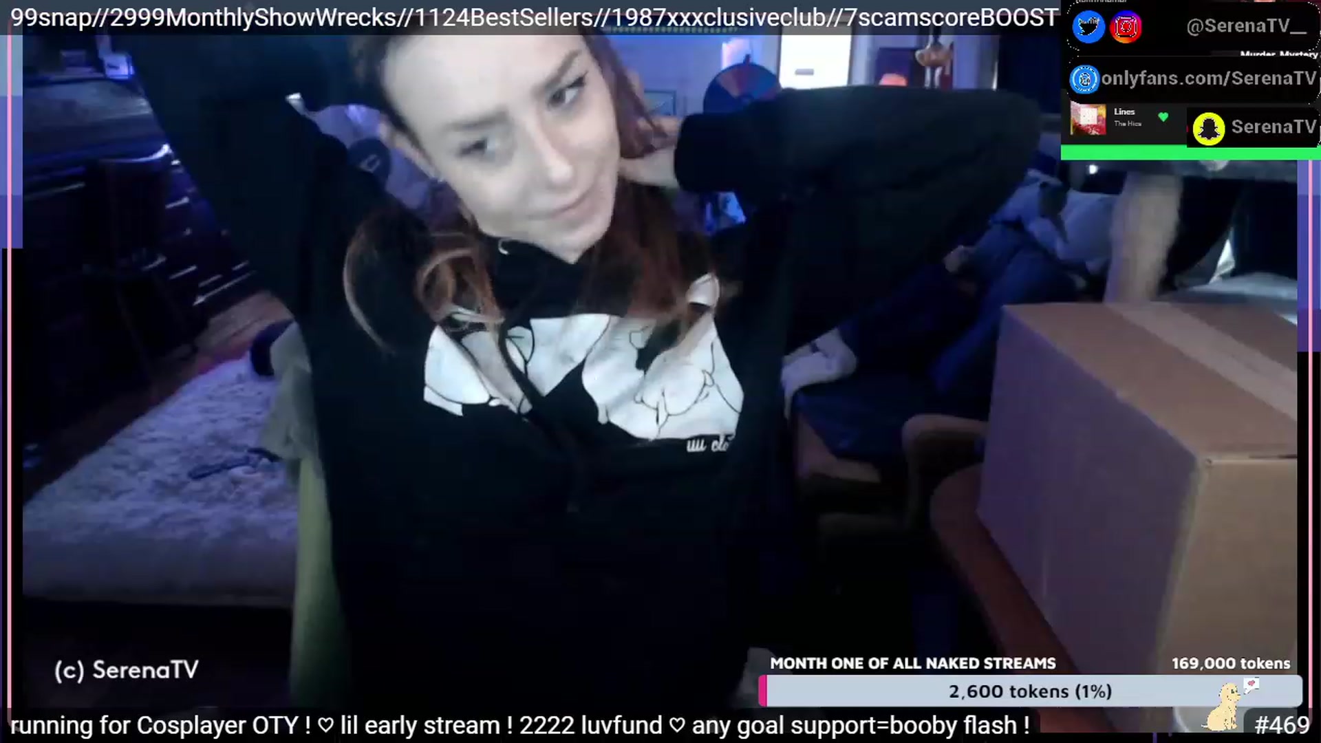 Gallery image thumbnail from serenatv's myfreecams stream on, 01/18/2023, 19:45 image 6 of 20