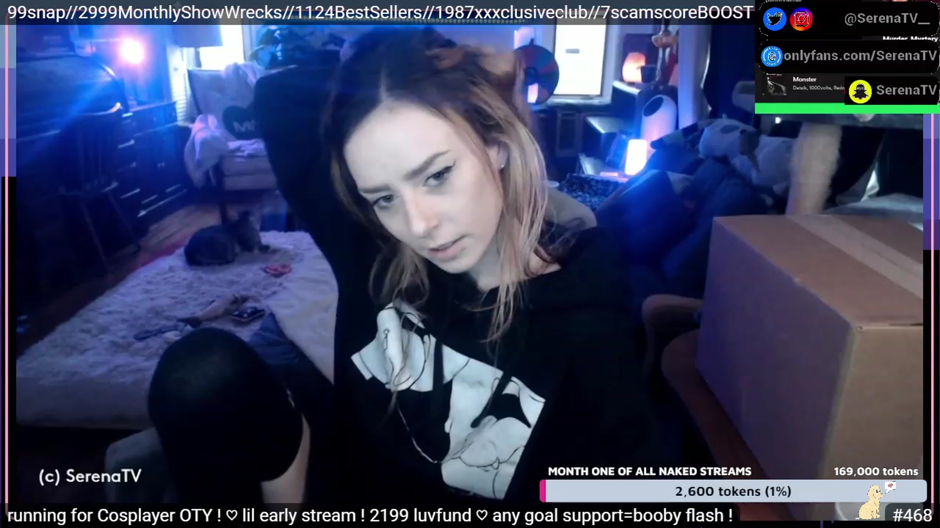 Gallery image thumbnail from serenatv's myfreecams stream on, 01/18/2023, 19:45 image 7 of 20