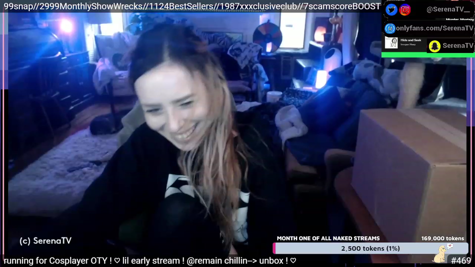 Gallery image thumbnail from serenatv's myfreecams stream on, 01/18/2023, 19:45 image 4 of 20
