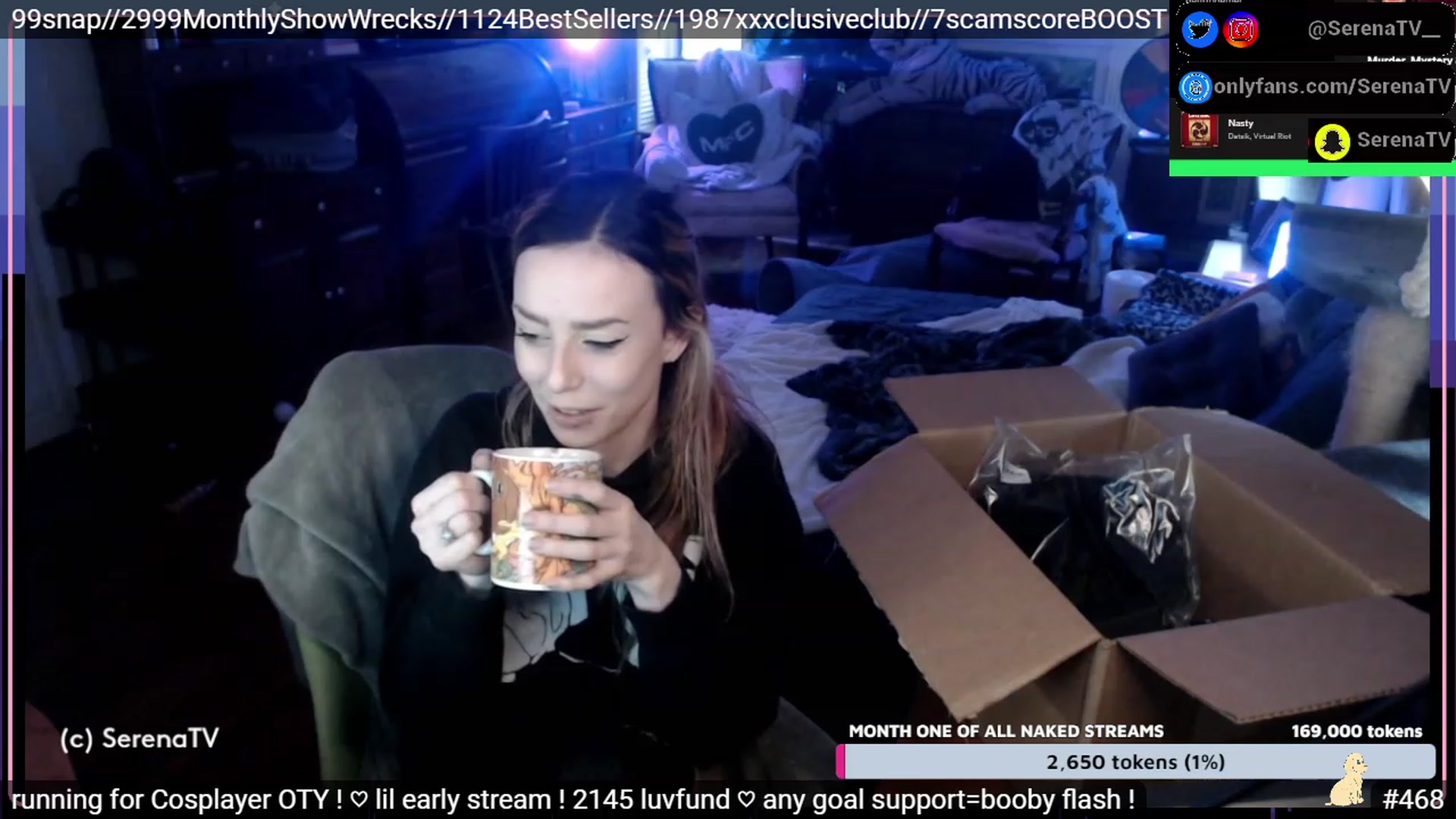 Gallery image thumbnail from serenatv's myfreecams stream on, 01/18/2023, 19:45 image 13 of 20