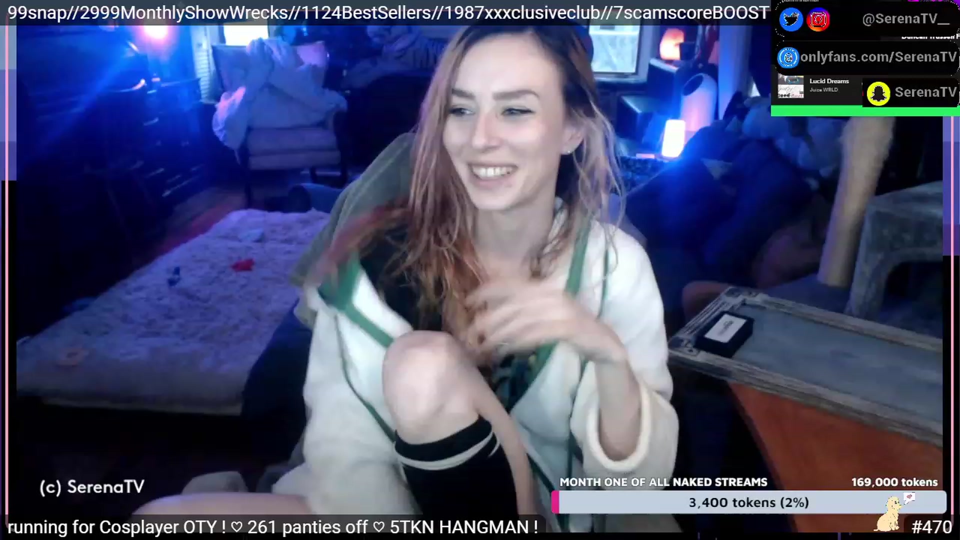 Gallery image thumbnail from serenatv's myfreecams stream on, 01/19/2023, 21:51 image 9 of 20