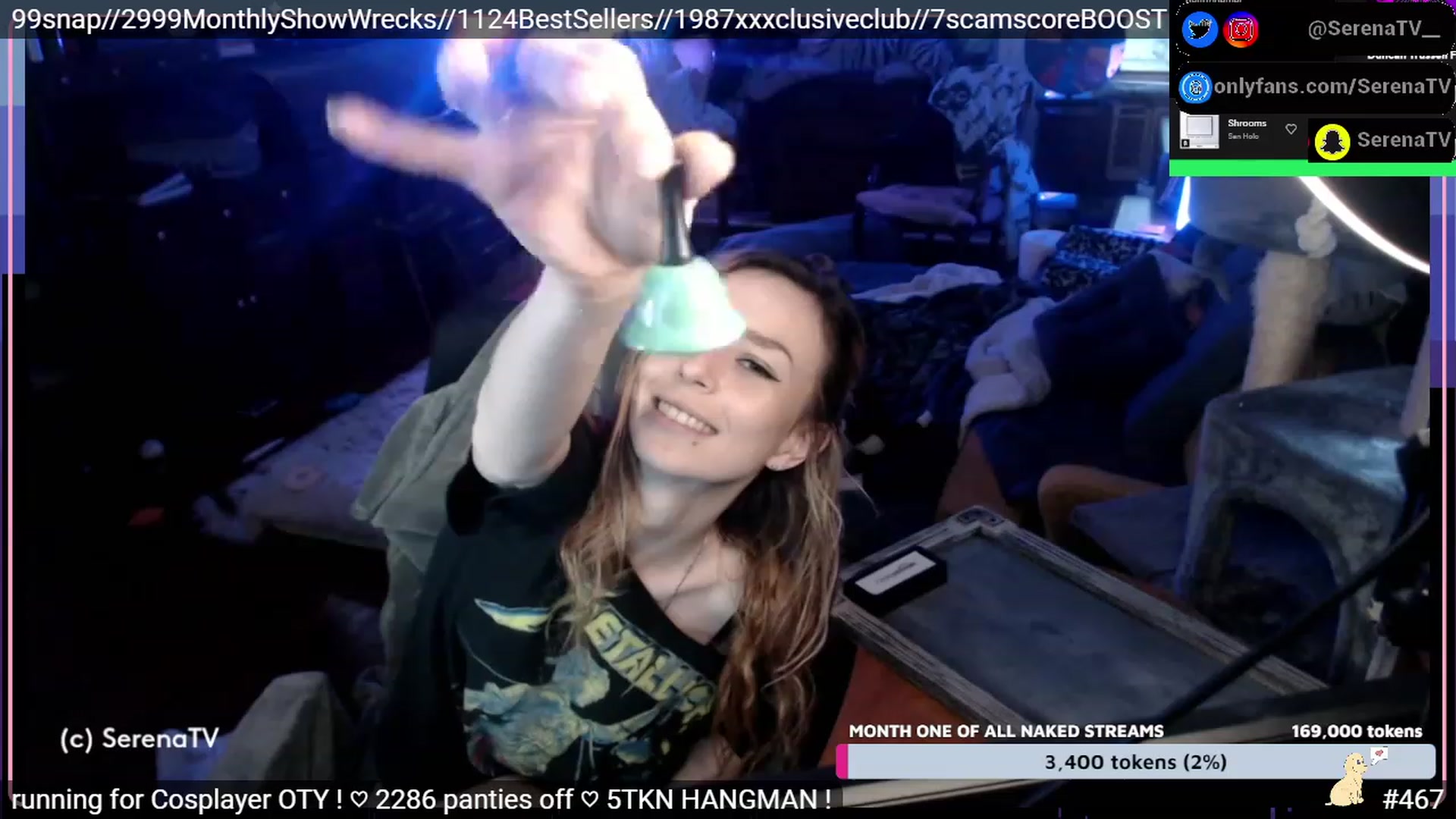 Gallery image thumbnail from serenatv's myfreecams stream on, 01/19/2023, 21:51 image 12 of 20