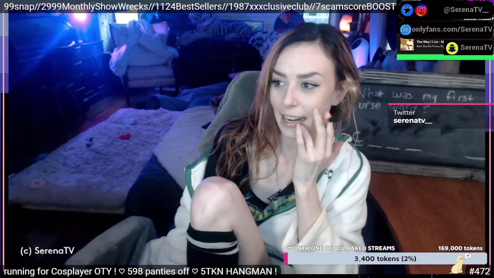 Gallery image thumbnail from serenatv's myfreecams stream on, 01/19/2023, 21:51 image 1 of 20
