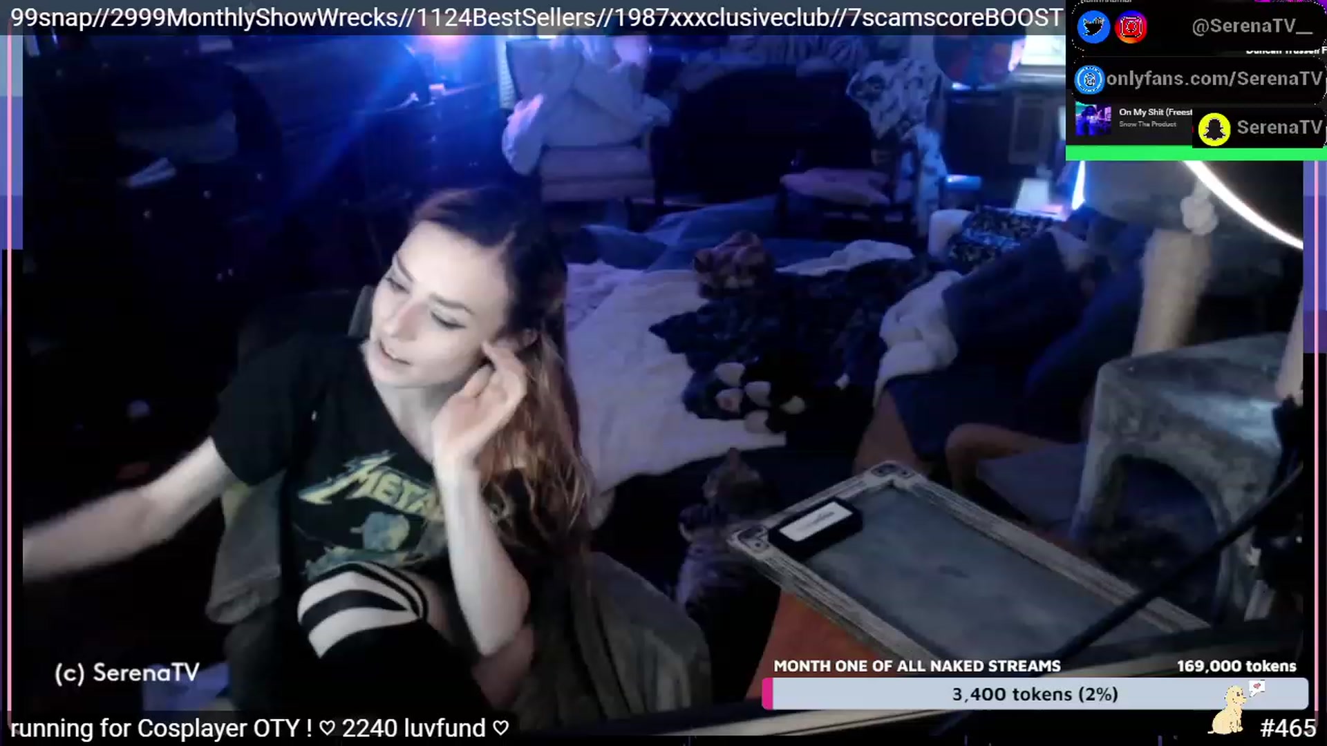Gallery image thumbnail from serenatv's myfreecams stream on, 01/19/2023, 21:51 image 16 of 20