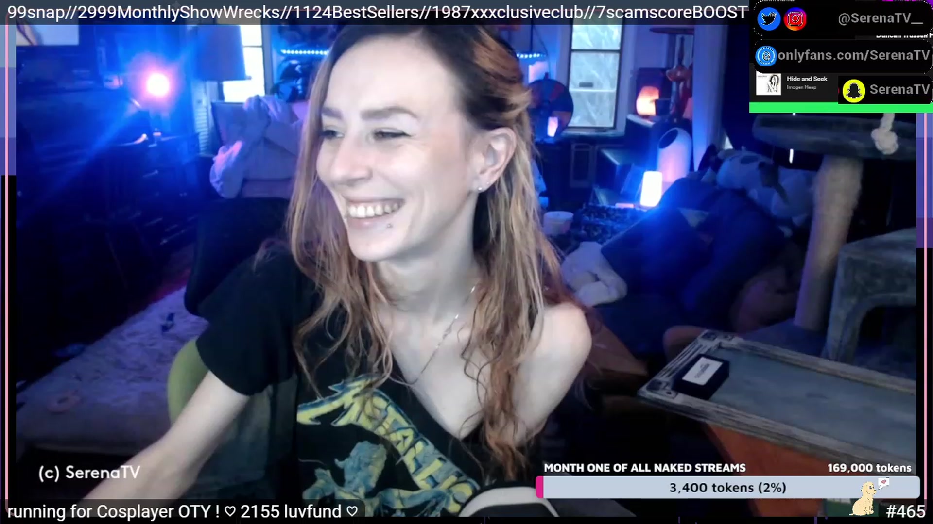Gallery image thumbnail from serenatv's myfreecams stream on, 01/19/2023, 21:51 image 20 of 20
