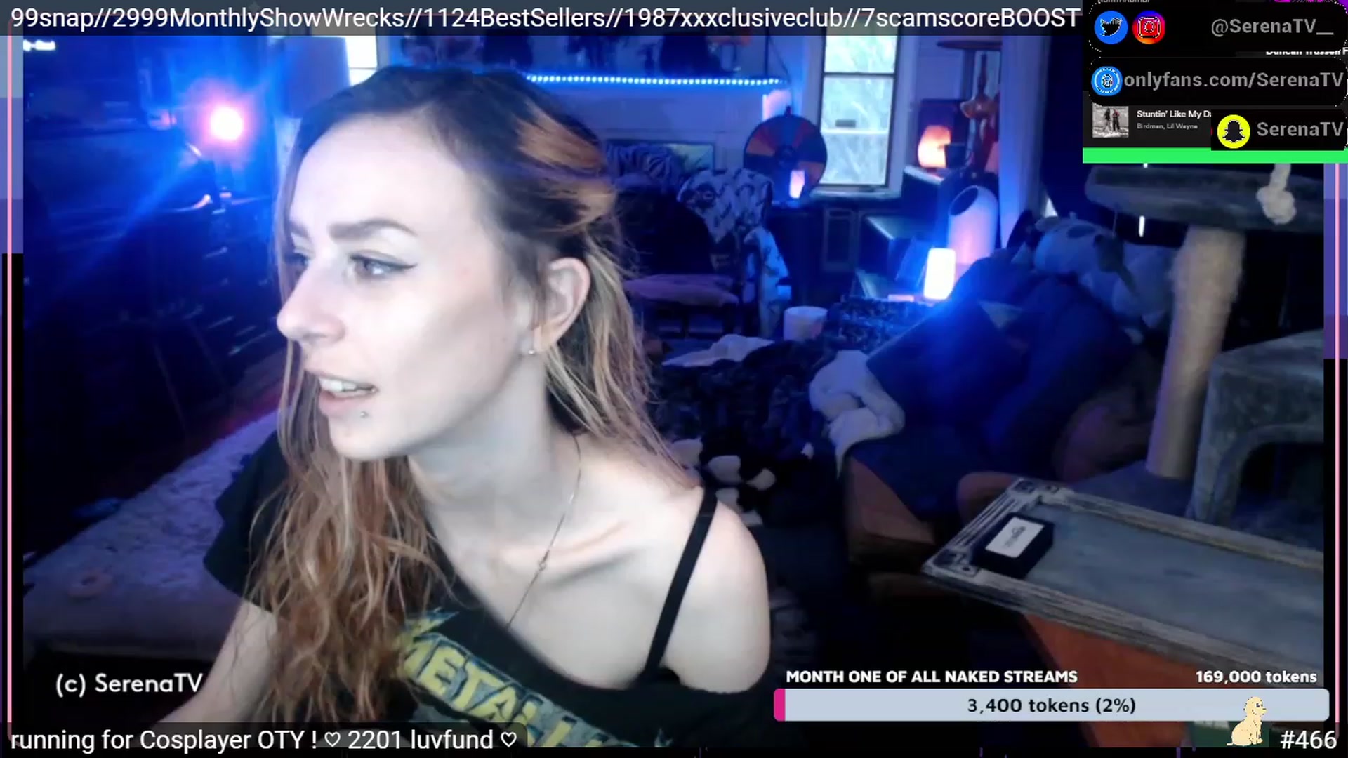 Gallery image thumbnail from serenatv's myfreecams stream on, 01/19/2023, 21:51 image 18 of 20