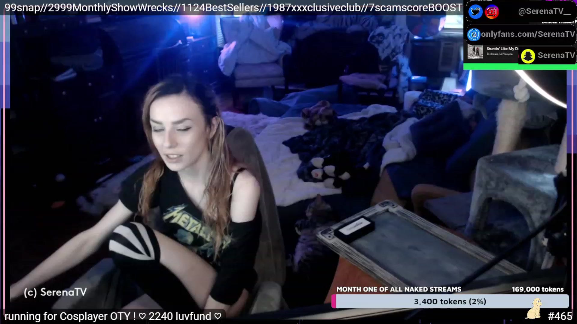 Gallery image thumbnail from serenatv's myfreecams stream on, 01/19/2023, 21:51 image 17 of 20