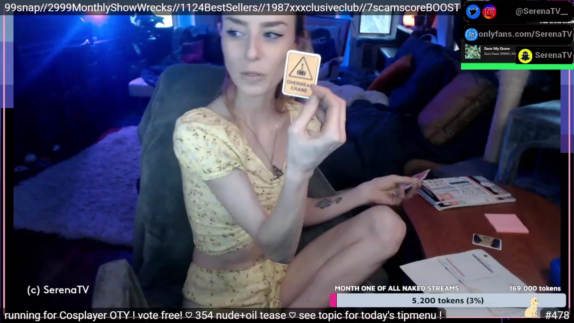 Gallery image thumbnail from serenatv's myfreecams stream on, 01/21/2023, 22:54 image 6 of 20