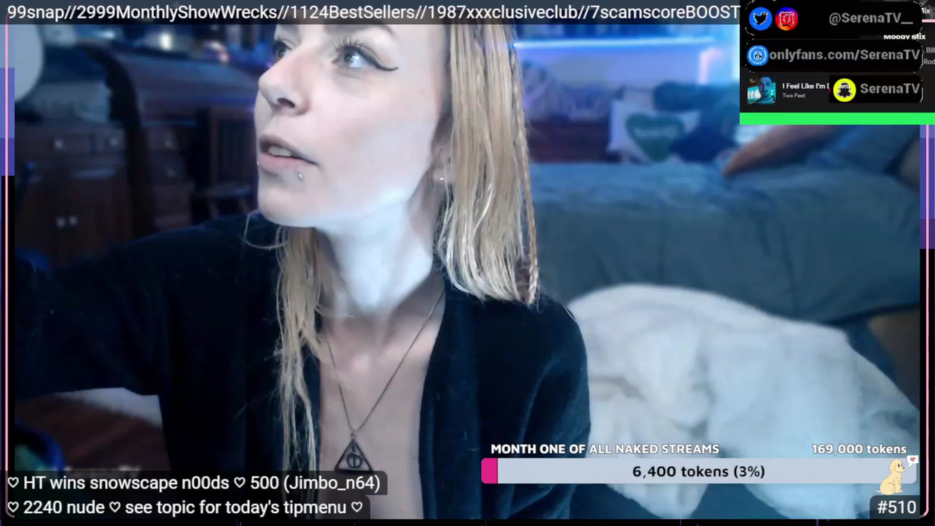 Gallery image thumbnail from serenatv's myfreecams stream on, 01/31/2023, 22:44 image 15 of 20