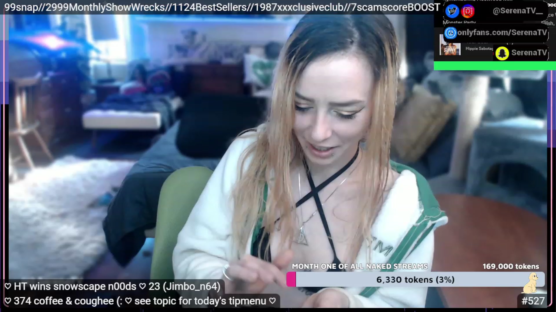 Gallery image thumbnail from serenatv's myfreecams stream on, 01/31/2023, 22:44 image 3 of 20