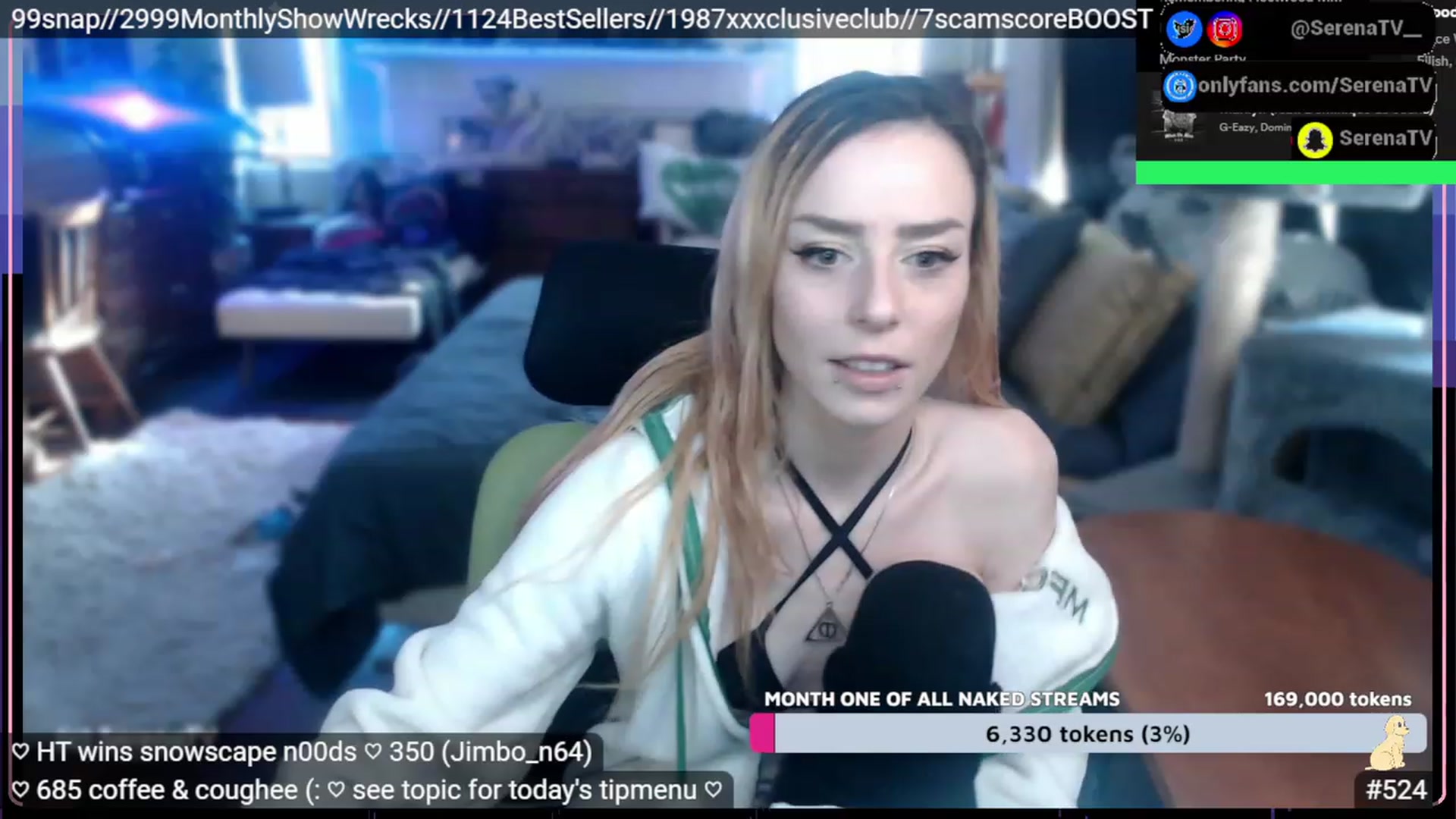 Gallery image thumbnail from serenatv's myfreecams stream on, 01/31/2023, 22:44 image 5 of 20