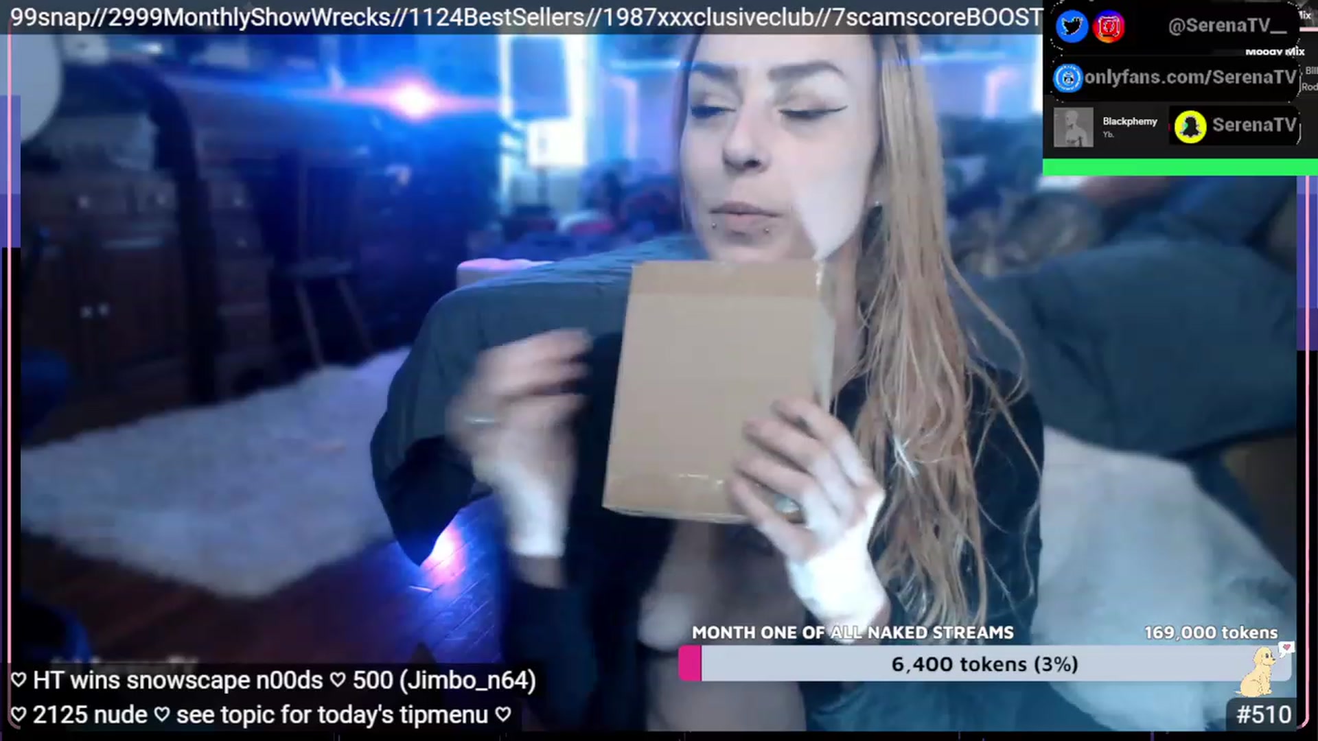 Gallery image thumbnail from serenatv's myfreecams stream on, 01/31/2023, 22:44 image 17 of 20