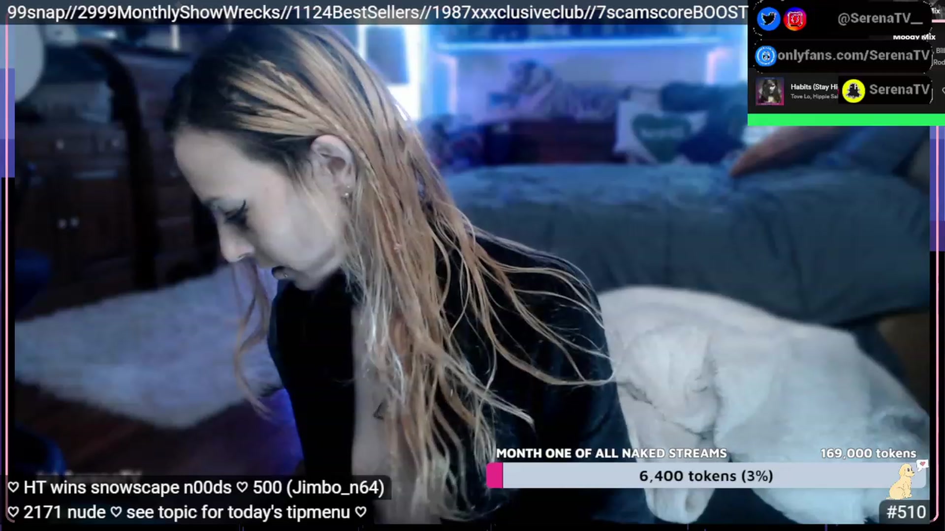 Gallery image thumbnail from serenatv's myfreecams stream on, 01/31/2023, 22:44 image 16 of 20