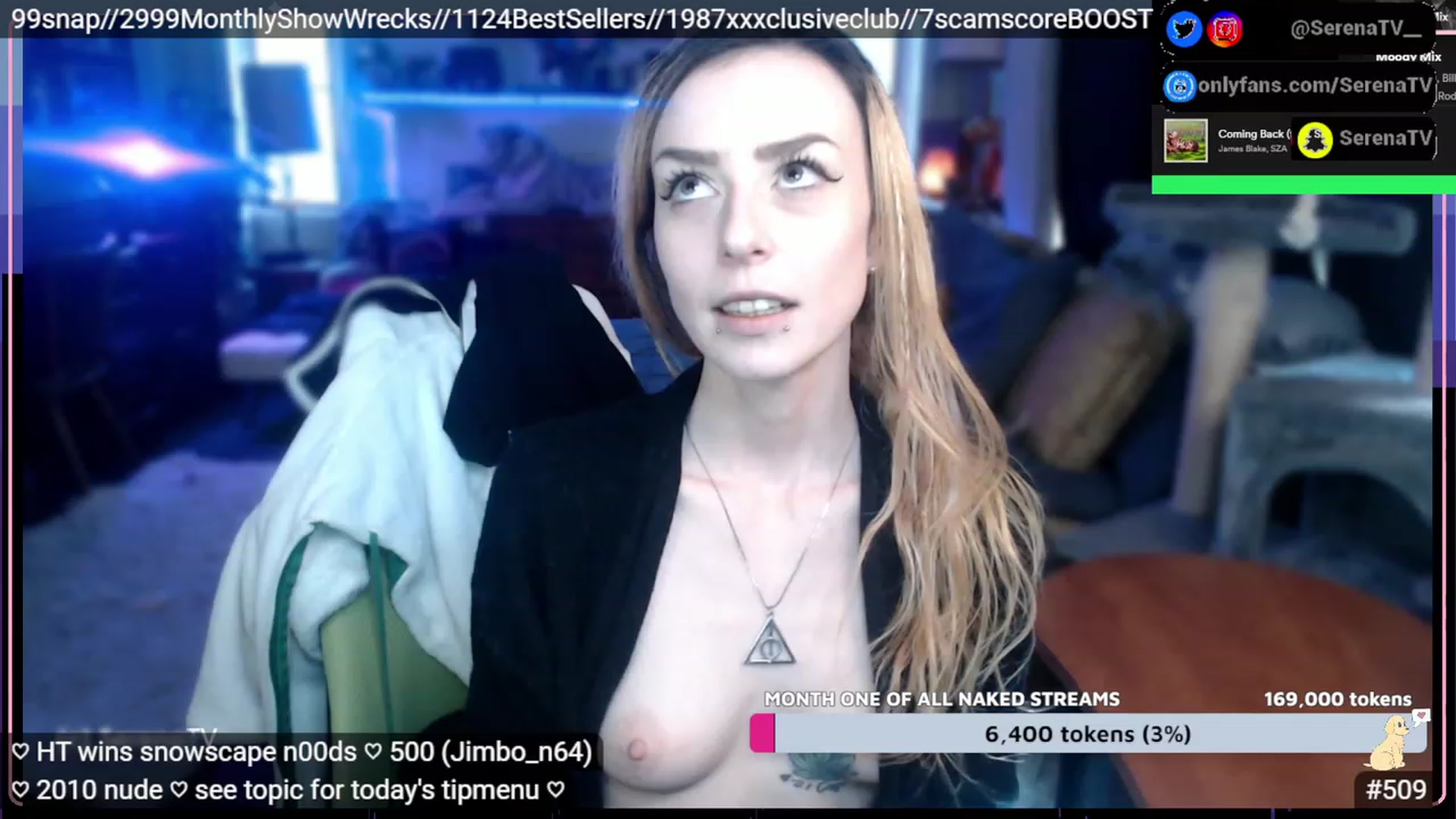 Gallery image thumbnail from serenatv's myfreecams stream on, 01/31/2023, 22:44 image 20 of 20