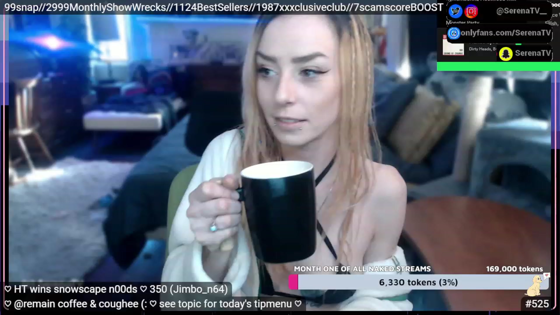 Gallery image thumbnail from serenatv's myfreecams stream on, 01/31/2023, 22:44 image 4 of 20
