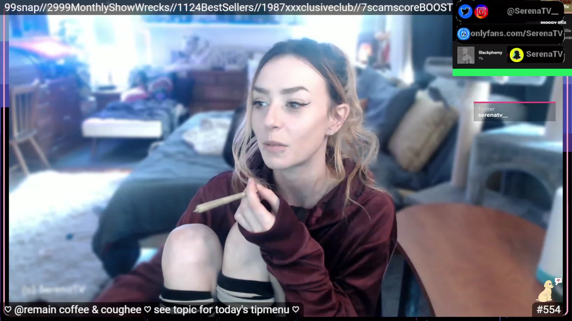 Gallery image thumbnail from serenatv's myfreecams stream on, 02/02/2023, 21:38 image 4 of 20