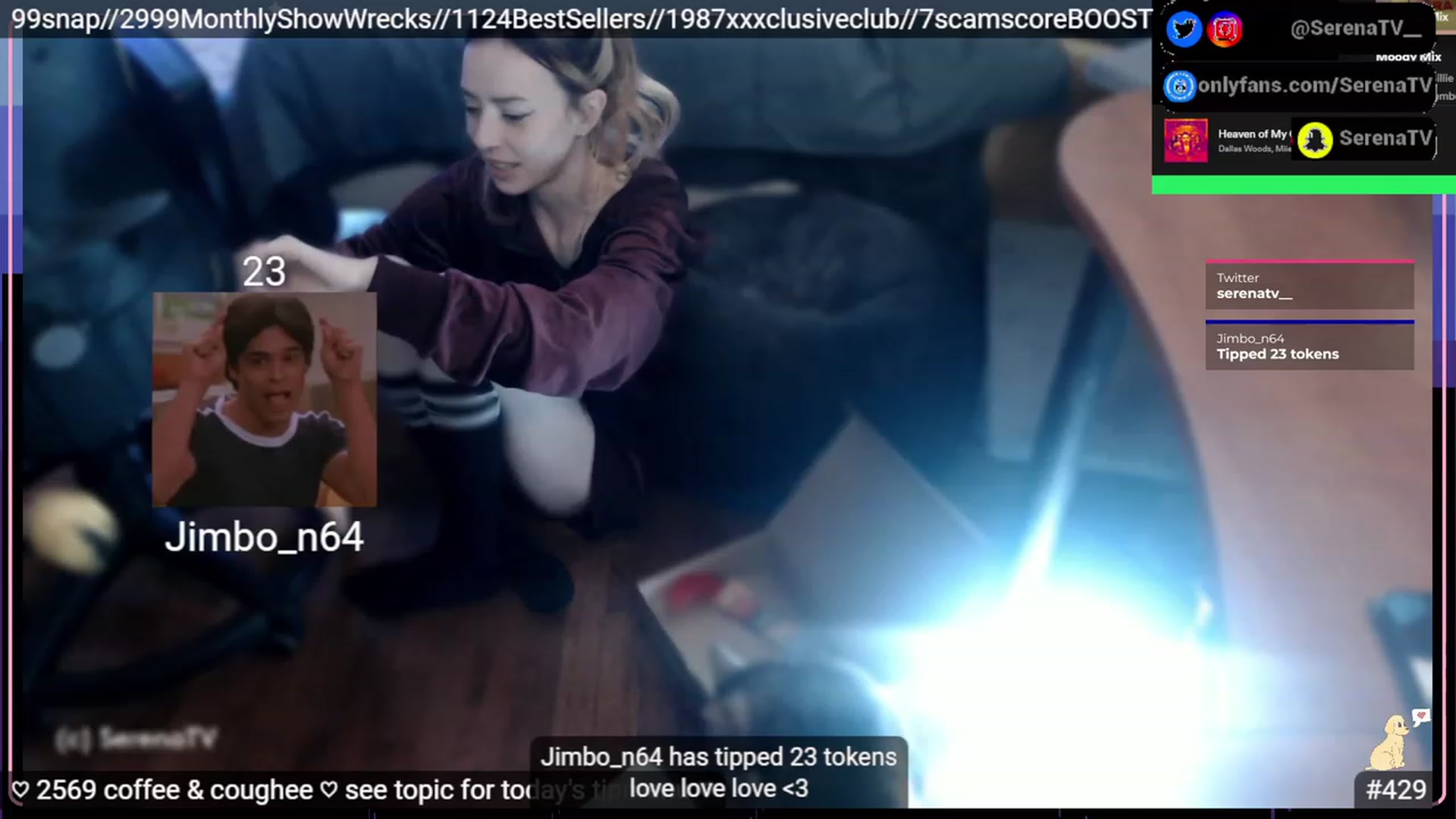 Gallery image thumbnail from serenatv's myfreecams stream on, 02/02/2023, 21:38 image 13 of 20
