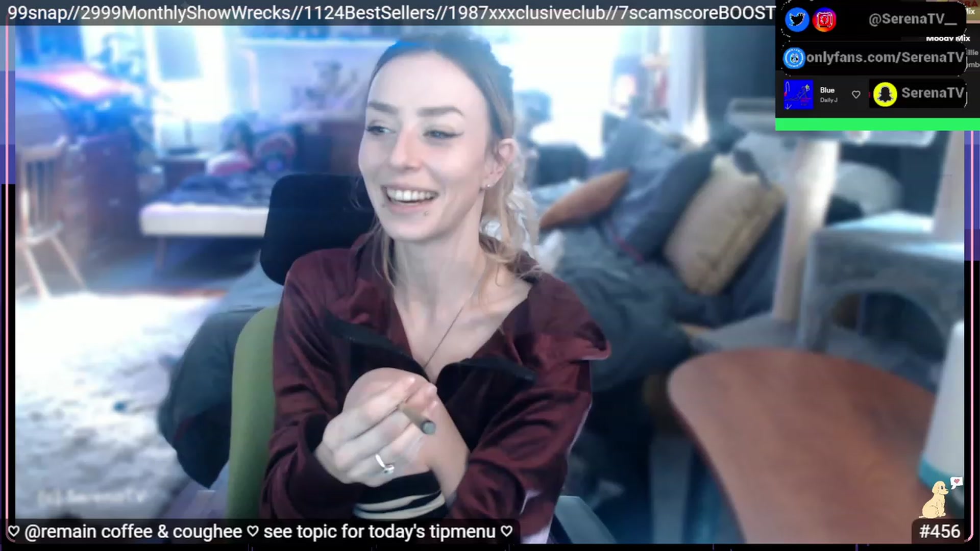 Gallery image thumbnail from serenatv's myfreecams stream on, 02/02/2023, 21:38 image 9 of 20