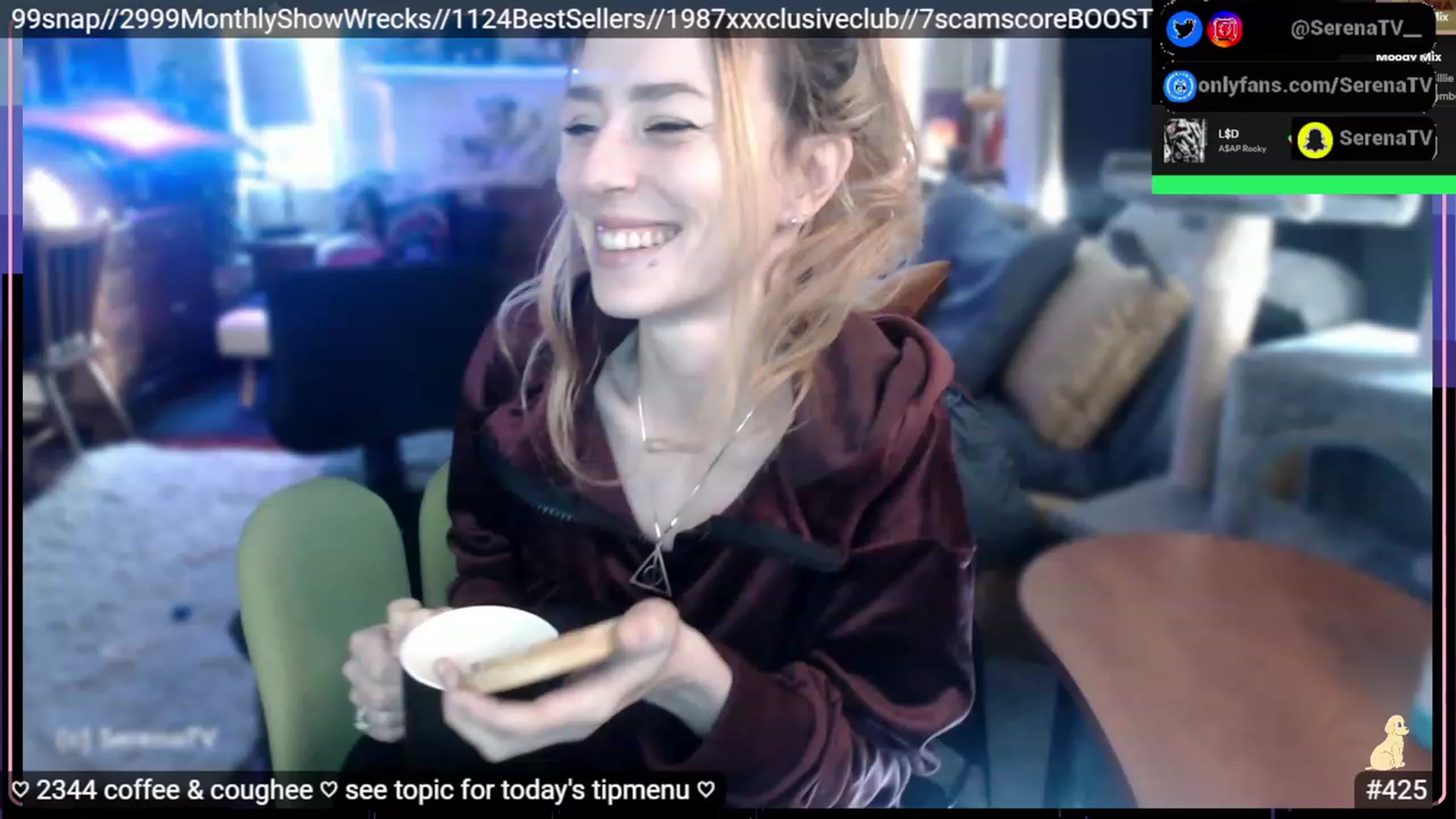 Gallery image thumbnail from serenatv's myfreecams stream on, 02/02/2023, 21:38 image 19 of 20