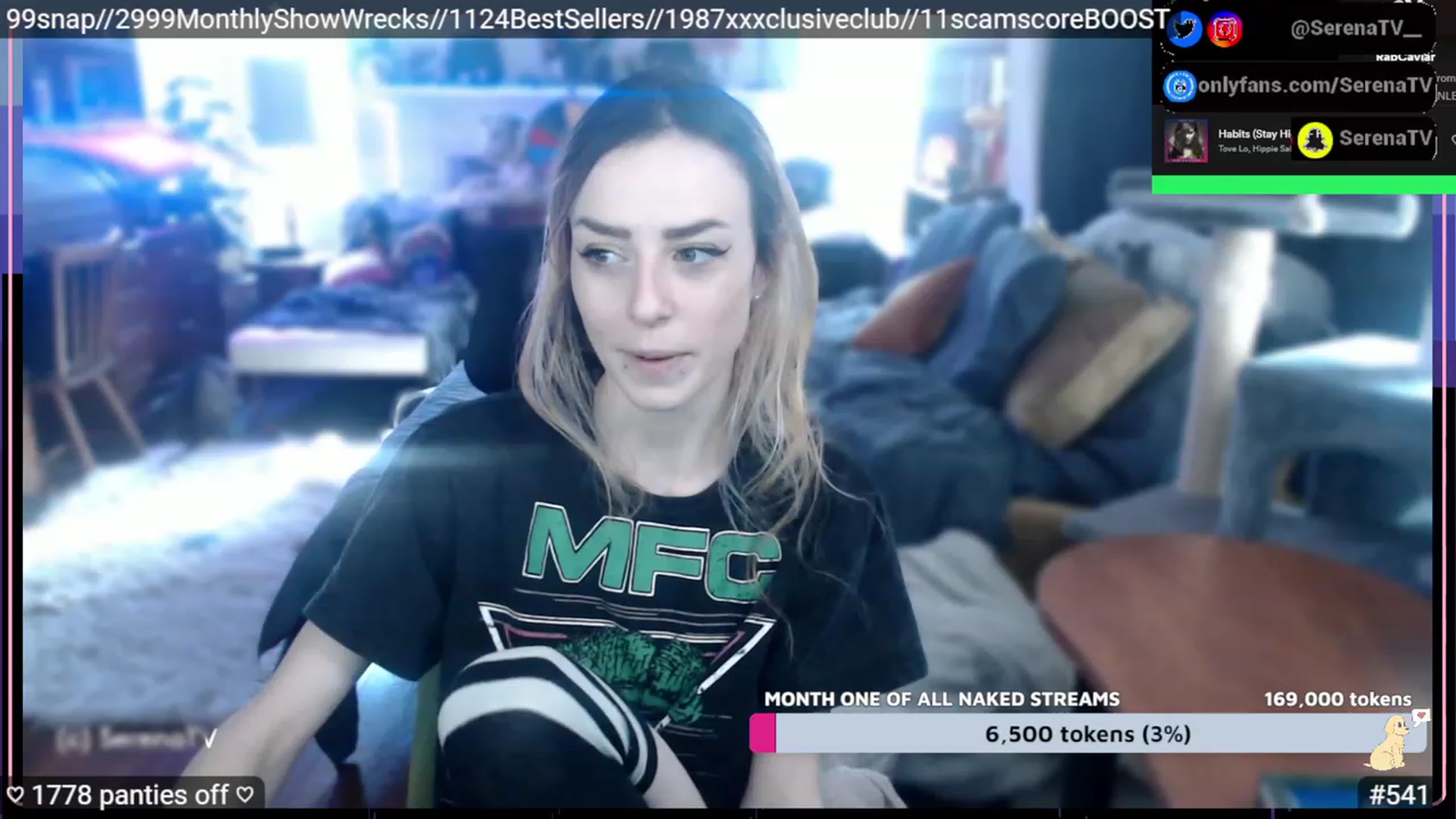 Gallery image thumbnail from serenatv's myfreecams stream on, 02/05/2023, 21:05 image 12 of 20