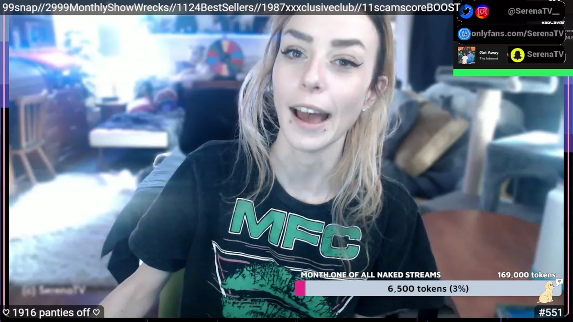 Gallery image thumbnail from serenatv's myfreecams stream on, 02/05/2023, 21:05 image 9 of 20