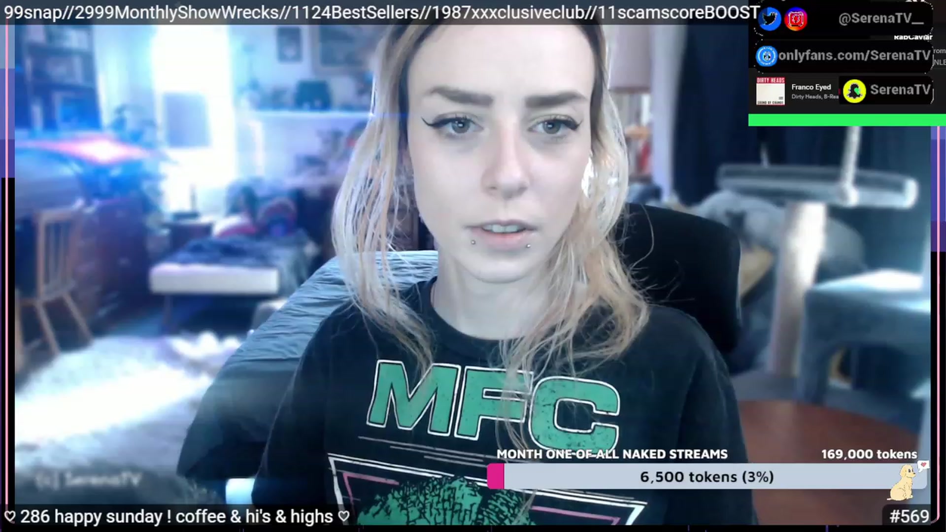 Gallery image thumbnail from serenatv's myfreecams stream on, 02/05/2023, 21:05 image 6 of 20