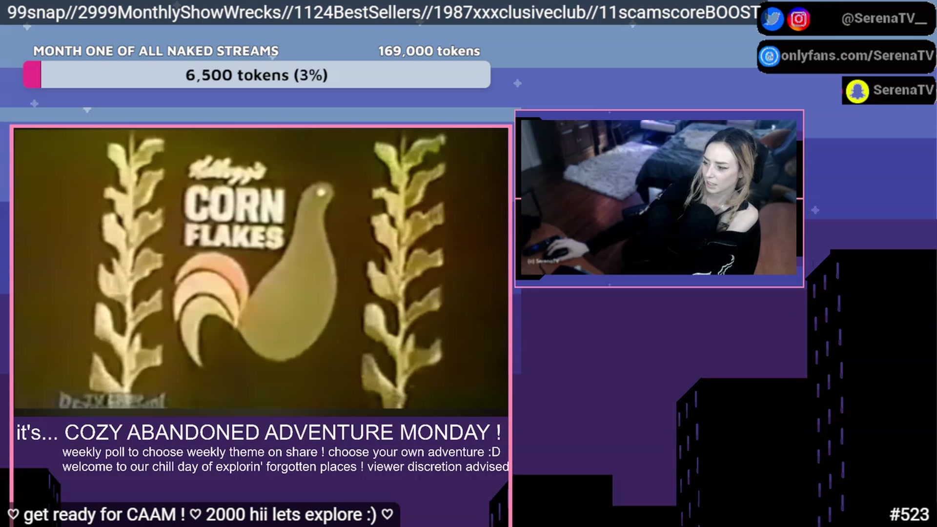 Gallery image thumbnail from serenatv's myfreecams stream on, 02/06/2023, 21:16 image 10 of 20
