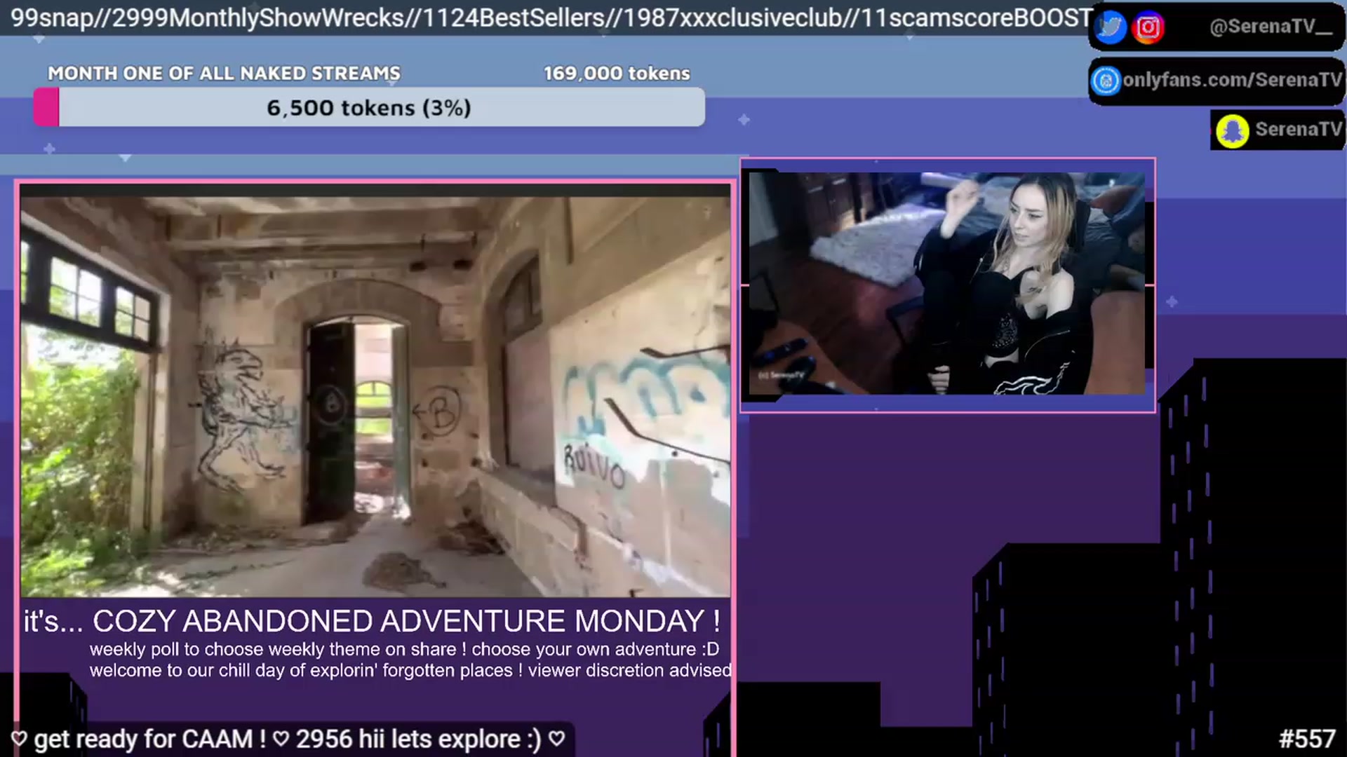 Gallery image thumbnail from serenatv's myfreecams stream on, 02/06/2023, 21:16 image 8 of 20