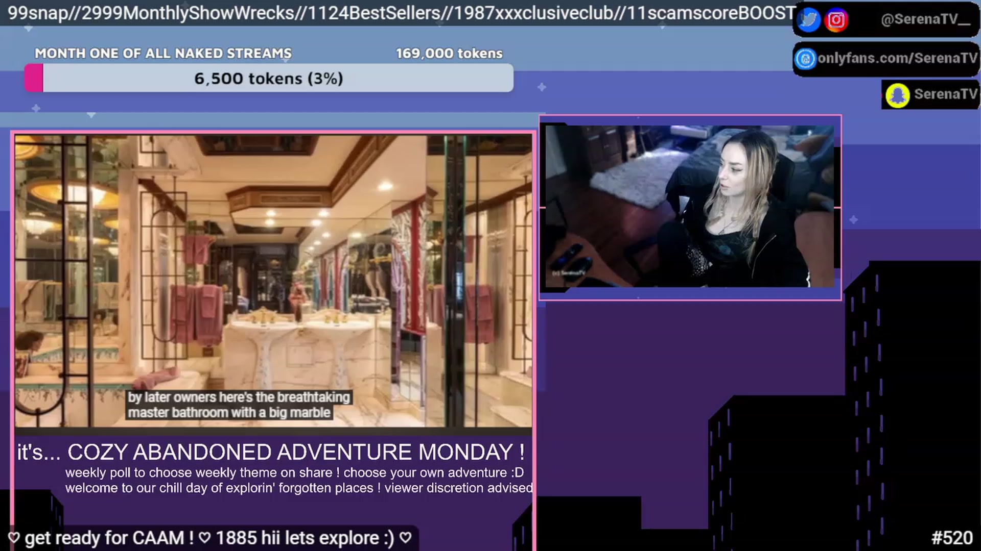 Gallery image thumbnail from serenatv's myfreecams stream on, 02/06/2023, 21:16 image 13 of 20