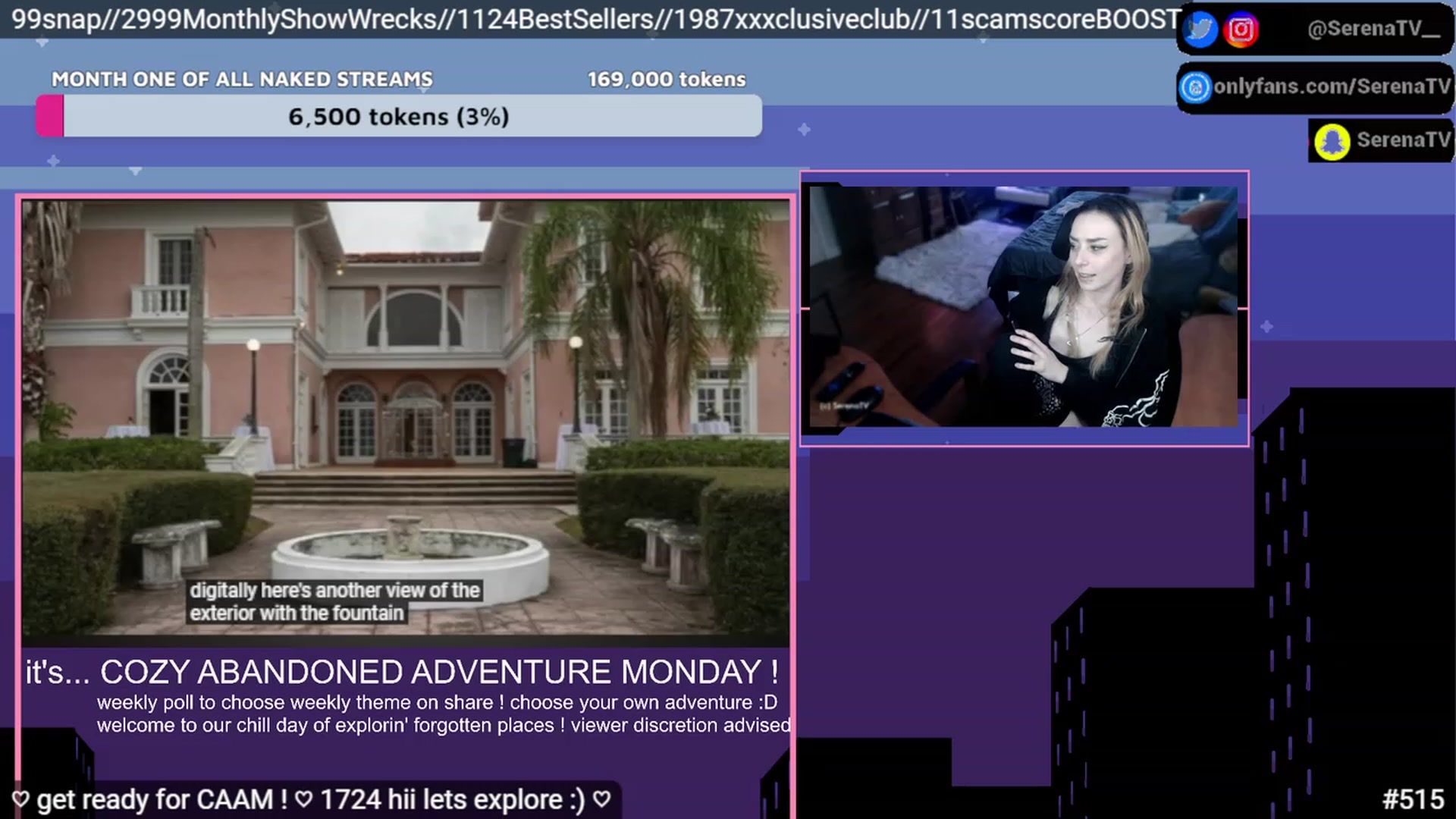 Gallery image thumbnail from serenatv's myfreecams stream on, 02/06/2023, 21:16 image 18 of 20