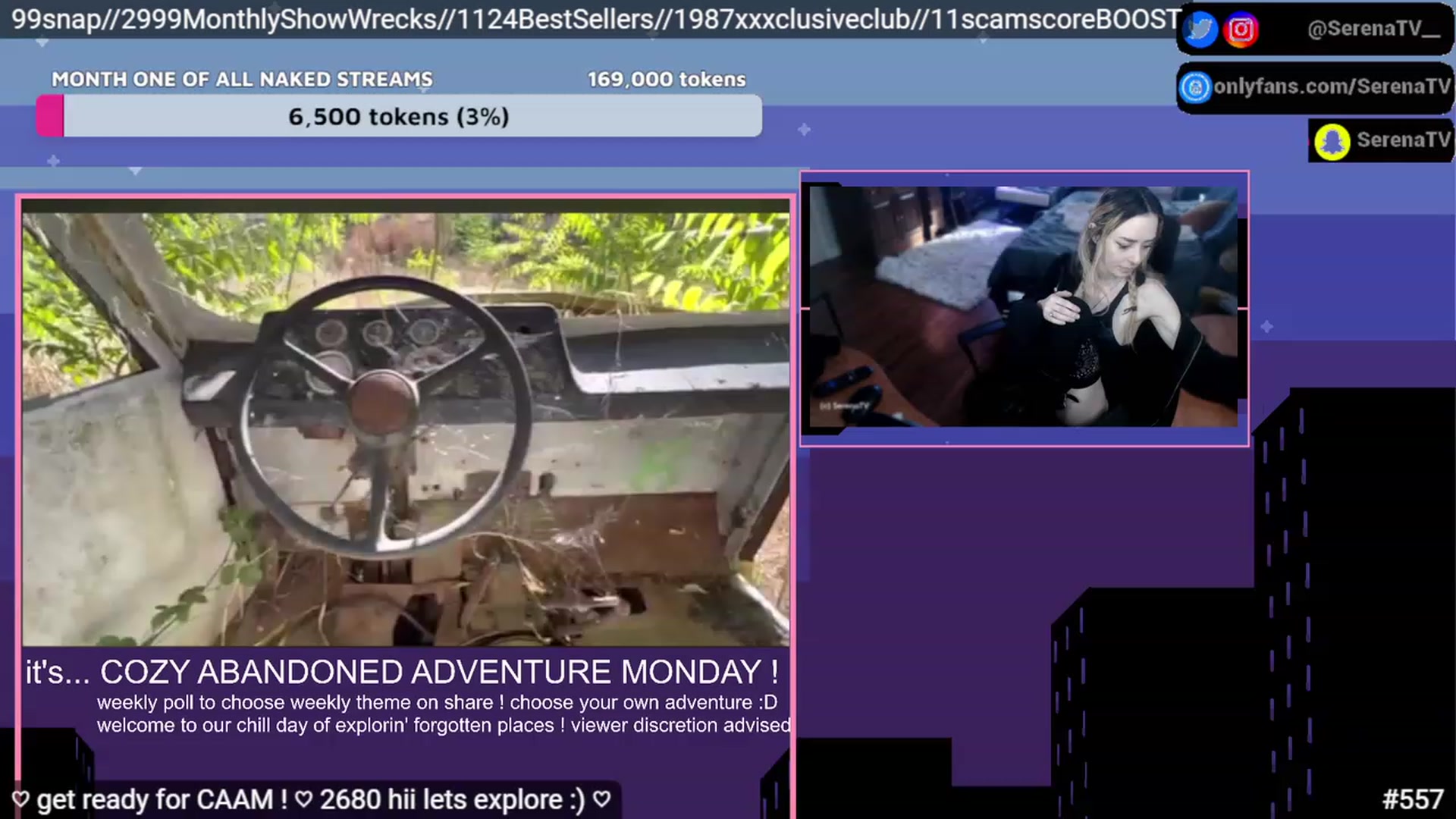Gallery image thumbnail from serenatv's myfreecams stream on, 02/06/2023, 21:16 image 9 of 20