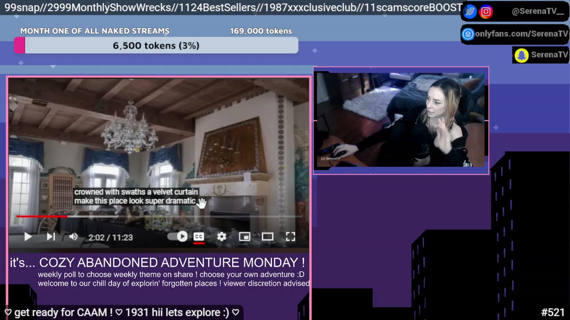Gallery image thumbnail from serenatv's myfreecams stream on, 02/06/2023, 21:16 image 11 of 20