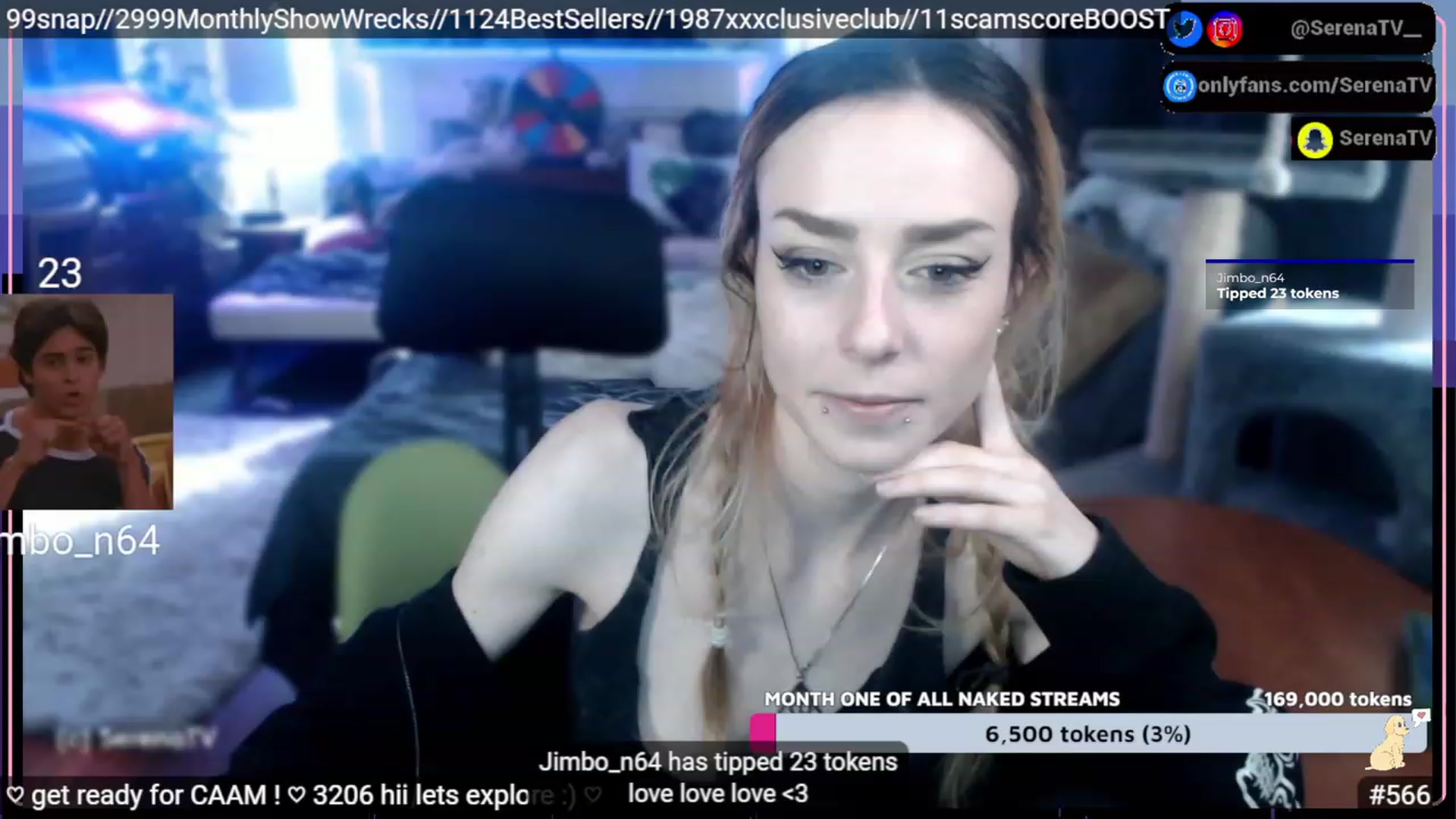 Gallery image thumbnail from serenatv's myfreecams stream on, 02/06/2023, 21:16 image 3 of 20