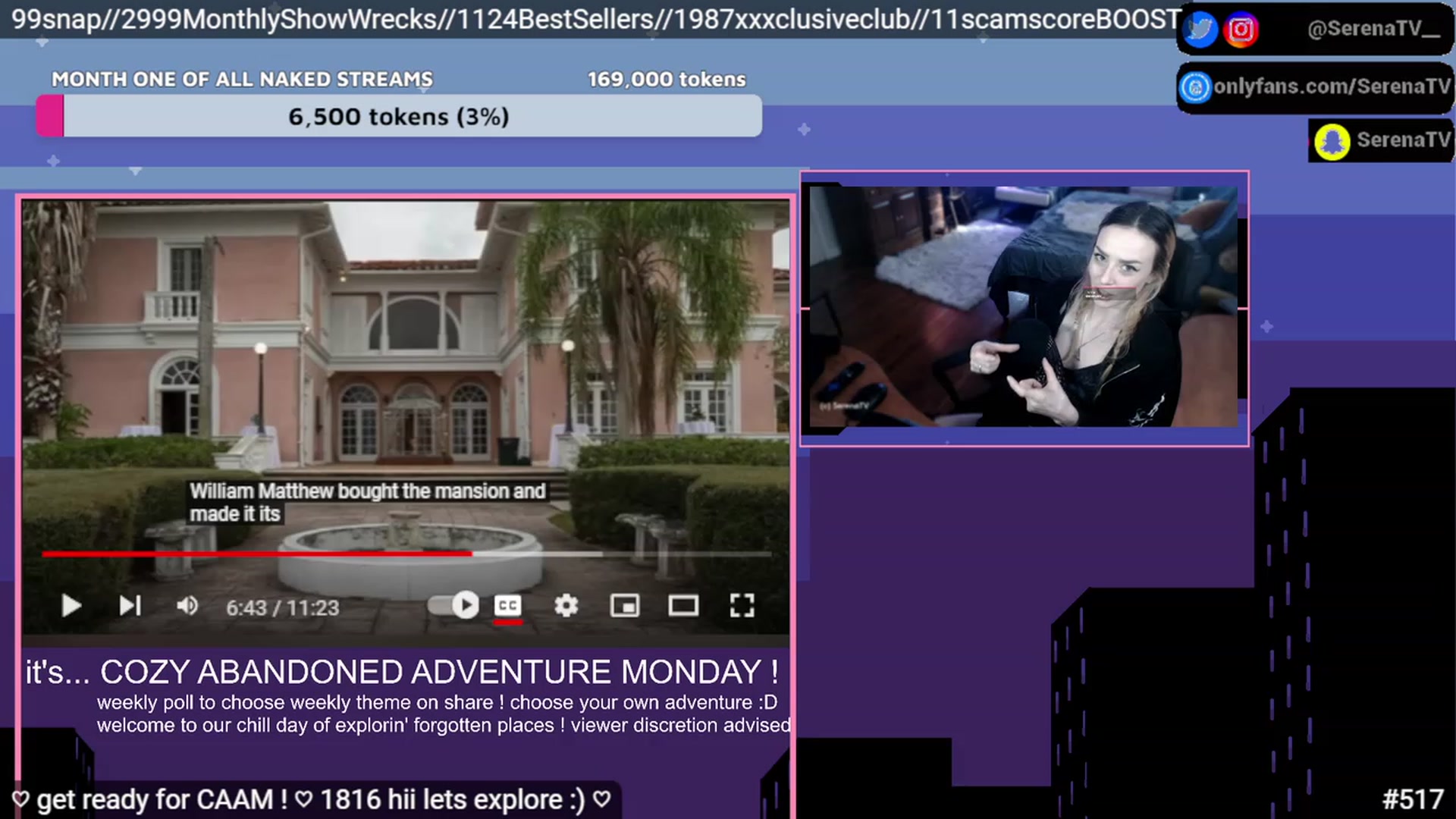 Gallery image thumbnail from serenatv's myfreecams stream on, 02/06/2023, 21:16 image 15 of 20