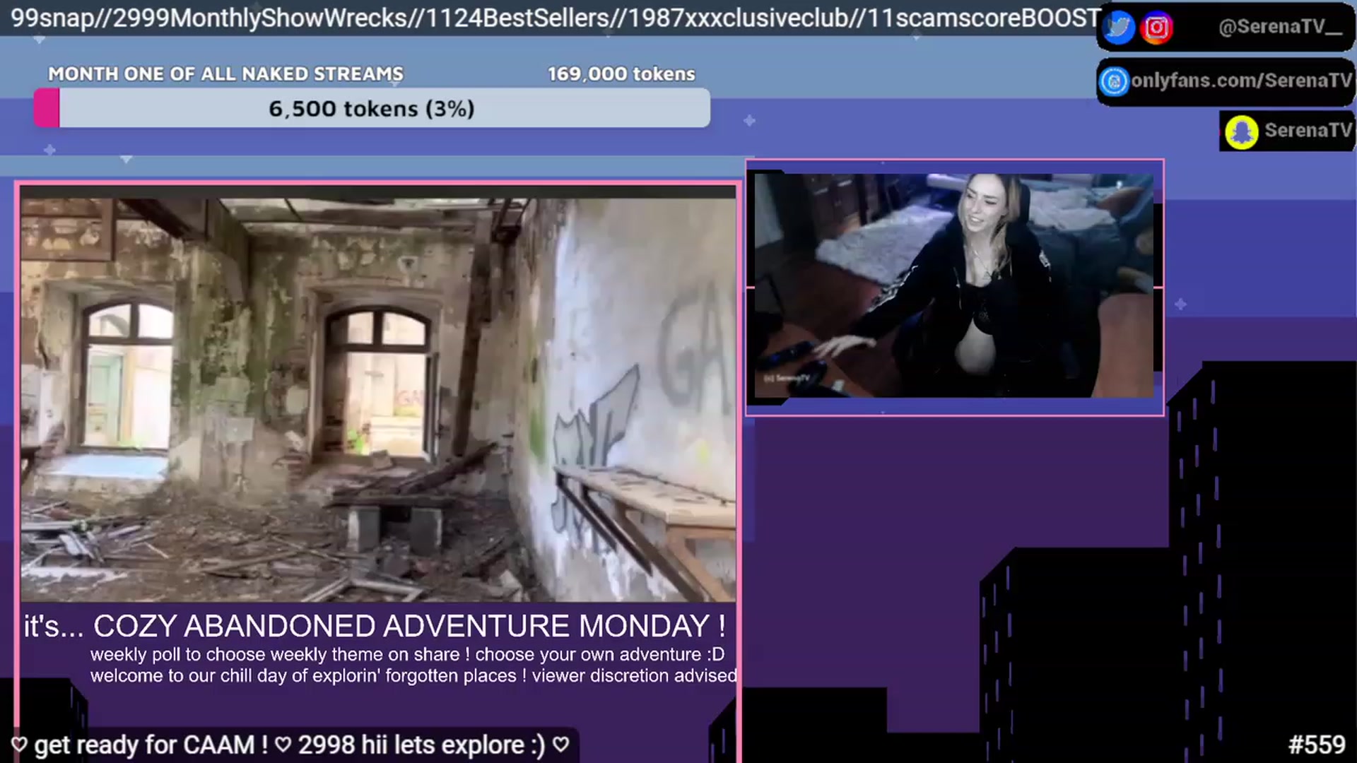 Gallery image thumbnail from serenatv's myfreecams stream on, 02/06/2023, 21:16 image 7 of 20