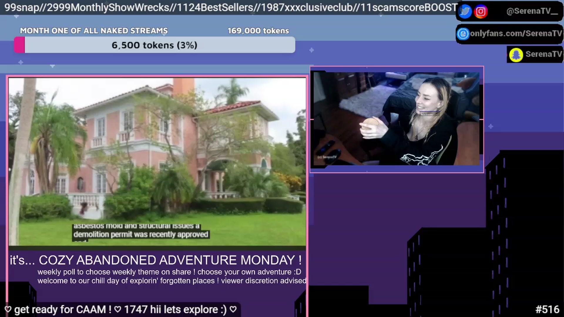 Gallery image thumbnail from serenatv's myfreecams stream on, 02/06/2023, 21:16 image 17 of 20
