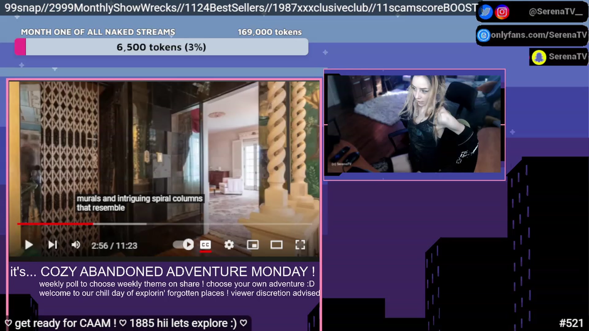 Gallery image thumbnail from serenatv's myfreecams stream on, 02/06/2023, 21:16 image 12 of 20