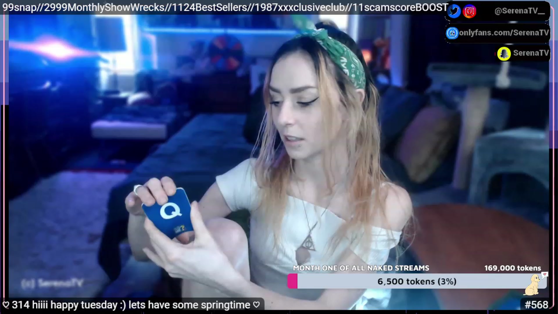 Gallery image thumbnail from serenatv's myfreecams stream on, 02/07/2023, 21:56 image 4 of 20