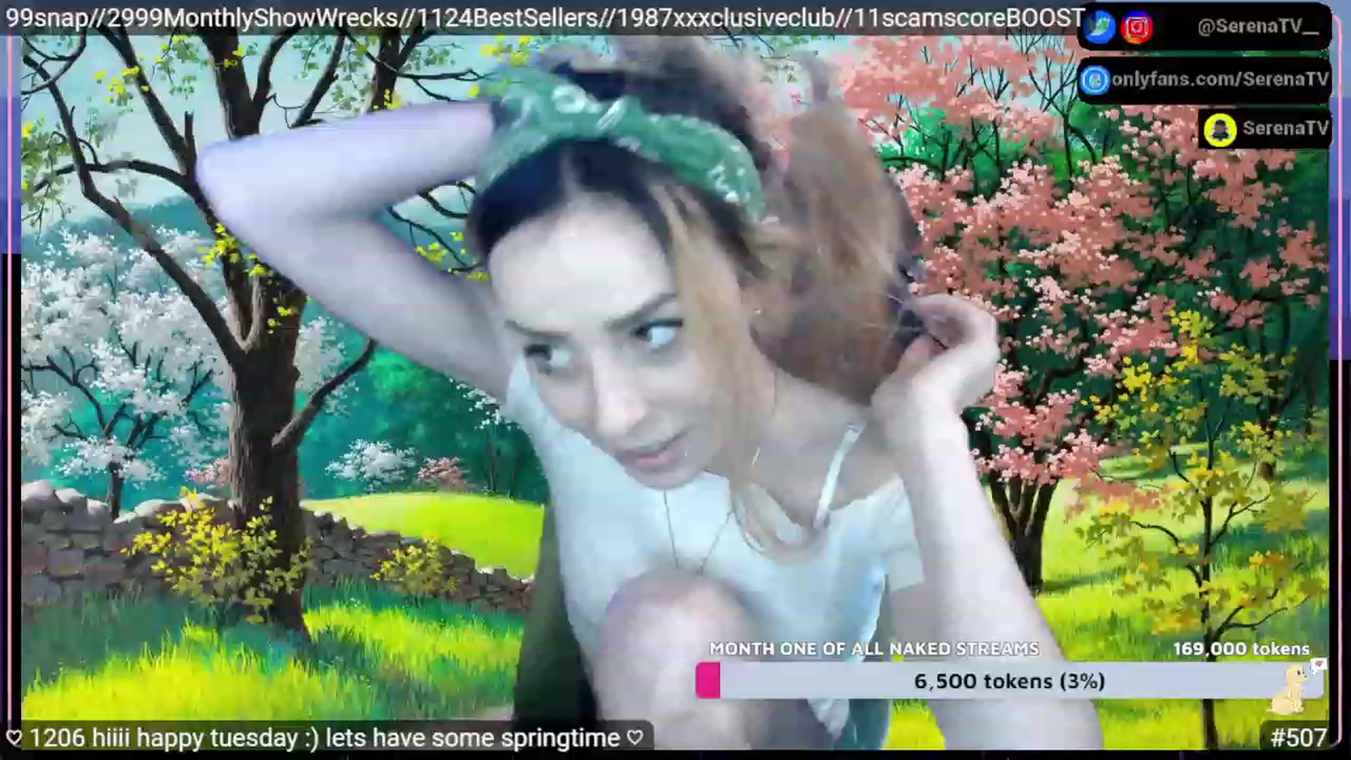 Gallery image thumbnail from serenatv's myfreecams stream on, 02/07/2023, 21:56 image 6 of 20