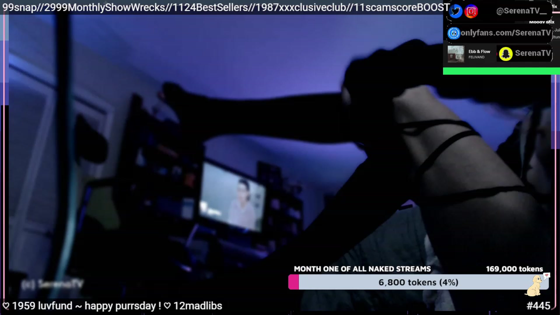 Gallery image thumbnail from serenatv's myfreecams stream on, 02/09/2023, 21:45 image 12 of 20