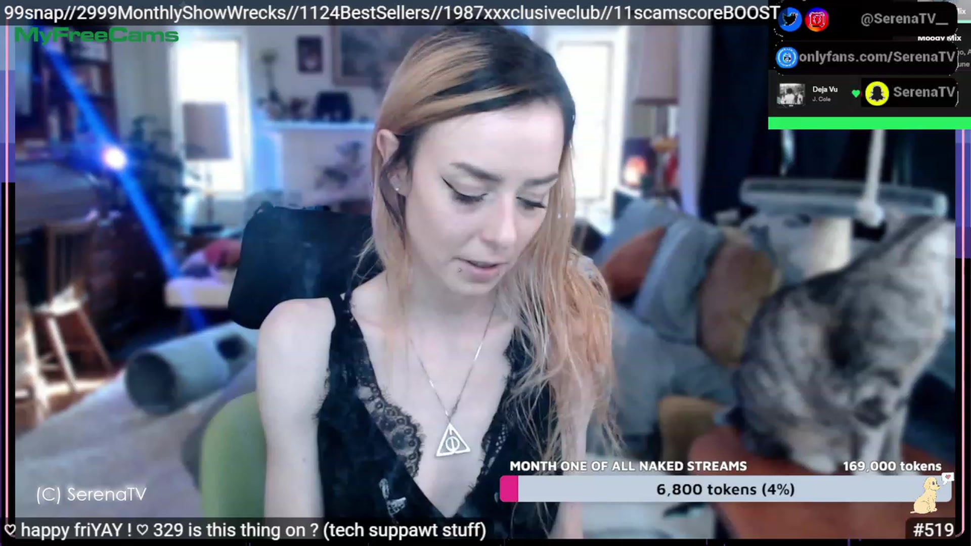 Gallery image thumbnail from serenatv's myfreecams stream on, 02/10/2023, 21:04 image 16 of 20