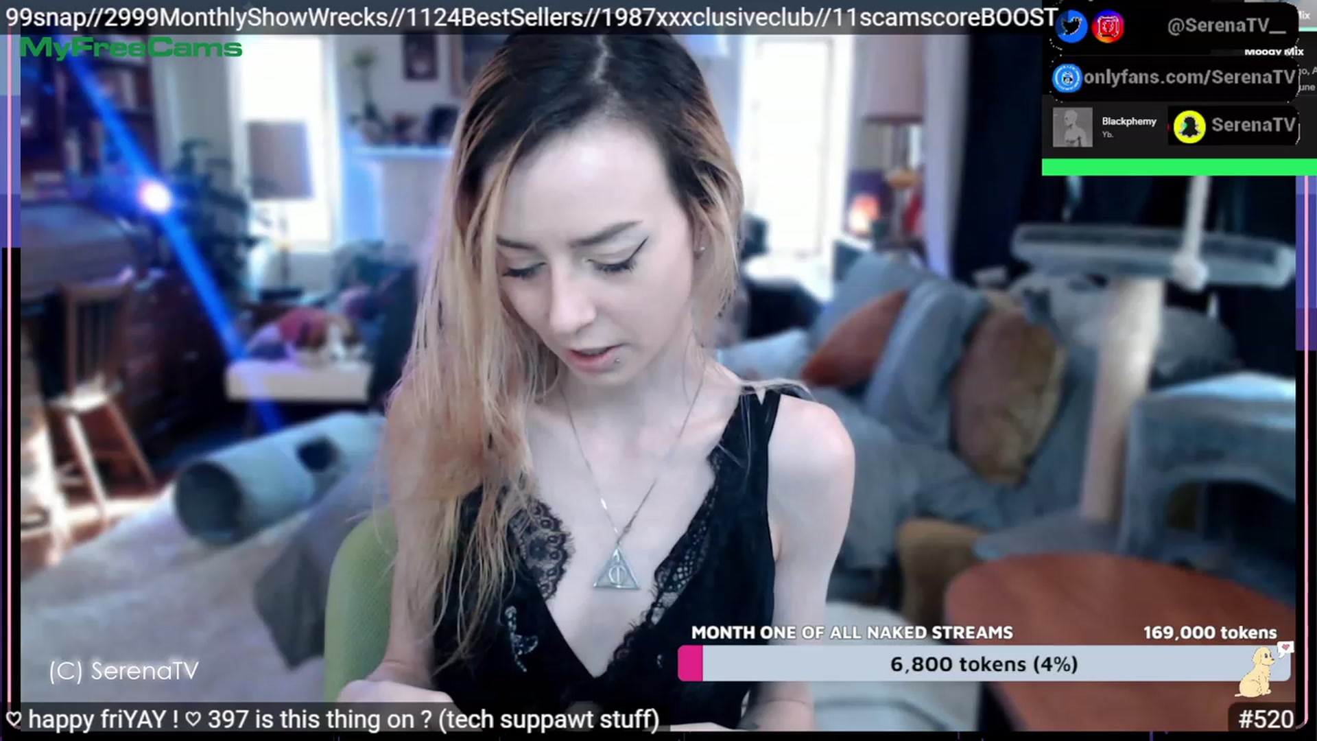 Gallery image thumbnail from serenatv's myfreecams stream on, 02/10/2023, 21:04 image 13 of 20