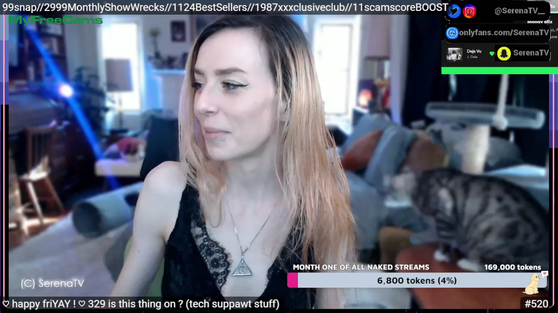 Gallery image thumbnail from serenatv's myfreecams stream on, 02/10/2023, 21:04 image 18 of 20