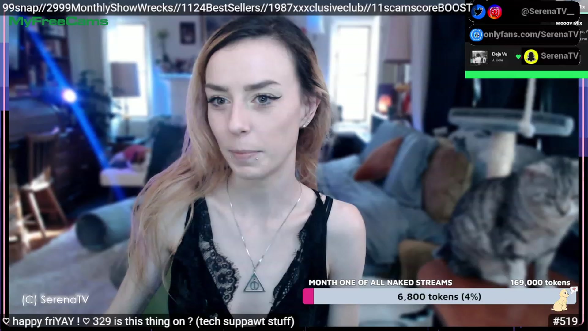 Gallery image thumbnail from serenatv's myfreecams stream on, 02/10/2023, 21:04 image 17 of 20