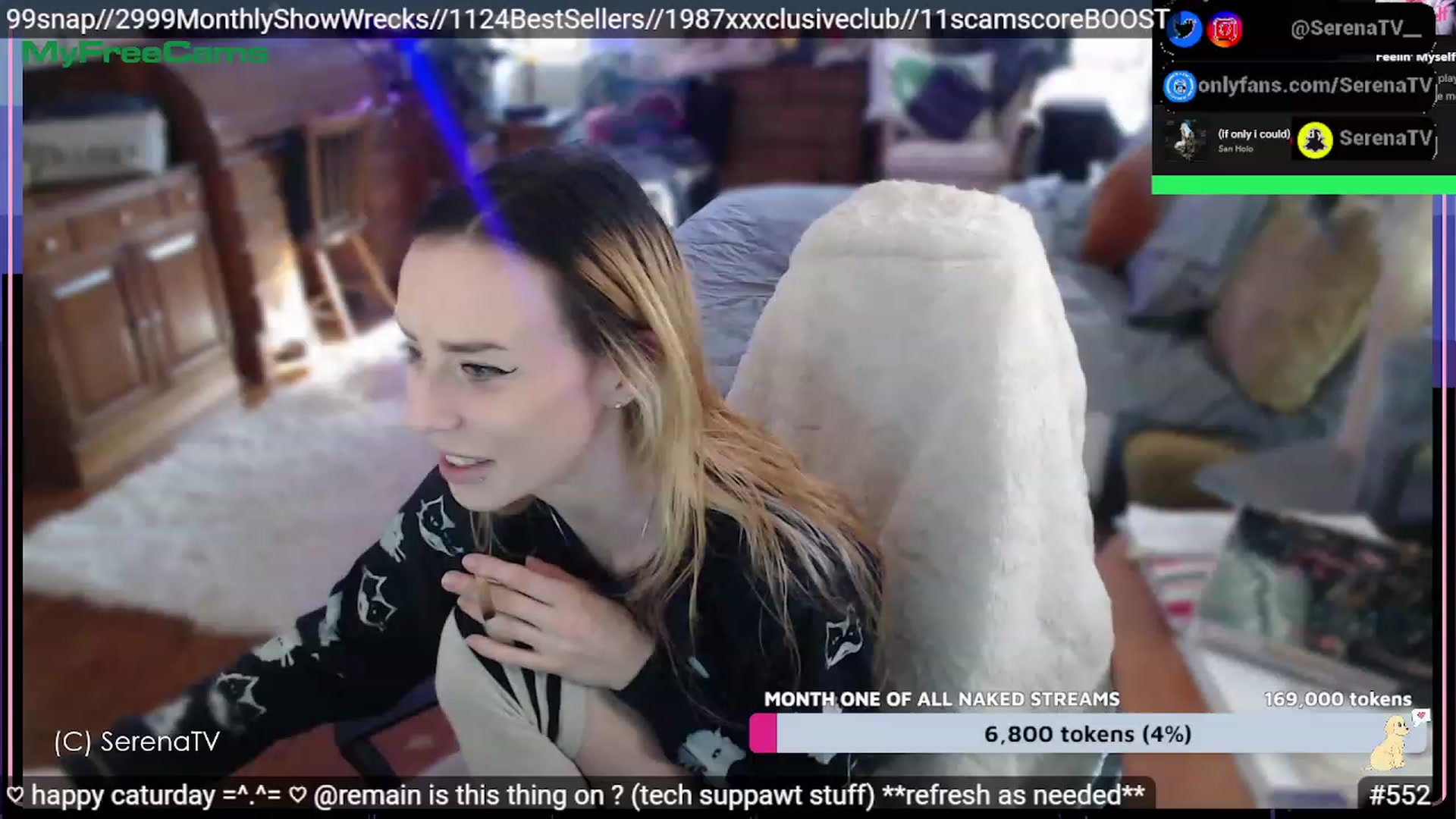 Gallery image thumbnail from serenatv's myfreecams stream on, 02/11/2023, 21:08 image 11 of 20