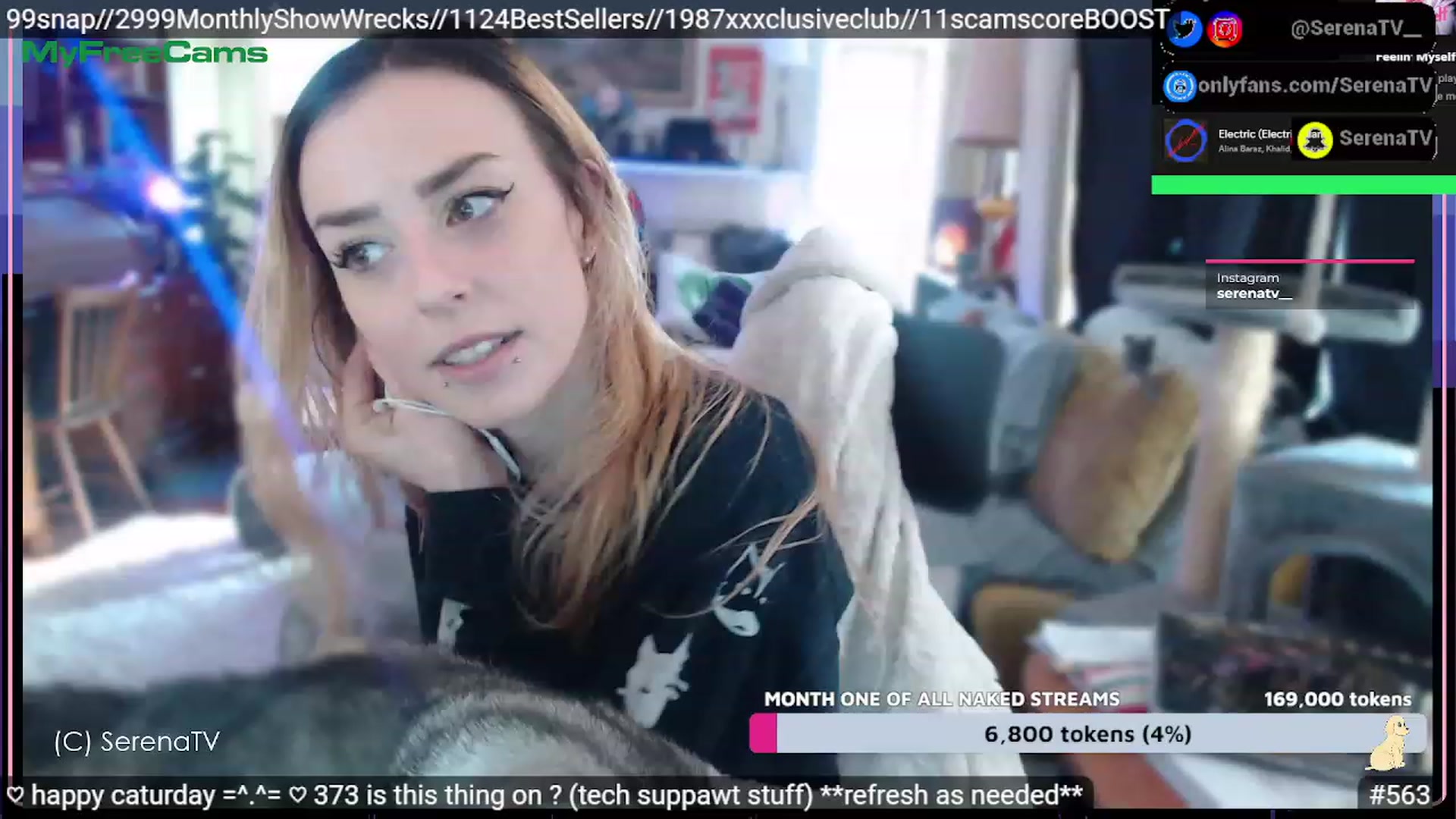 Gallery image thumbnail from serenatv's myfreecams stream on, 02/11/2023, 21:08 image 1 of 20