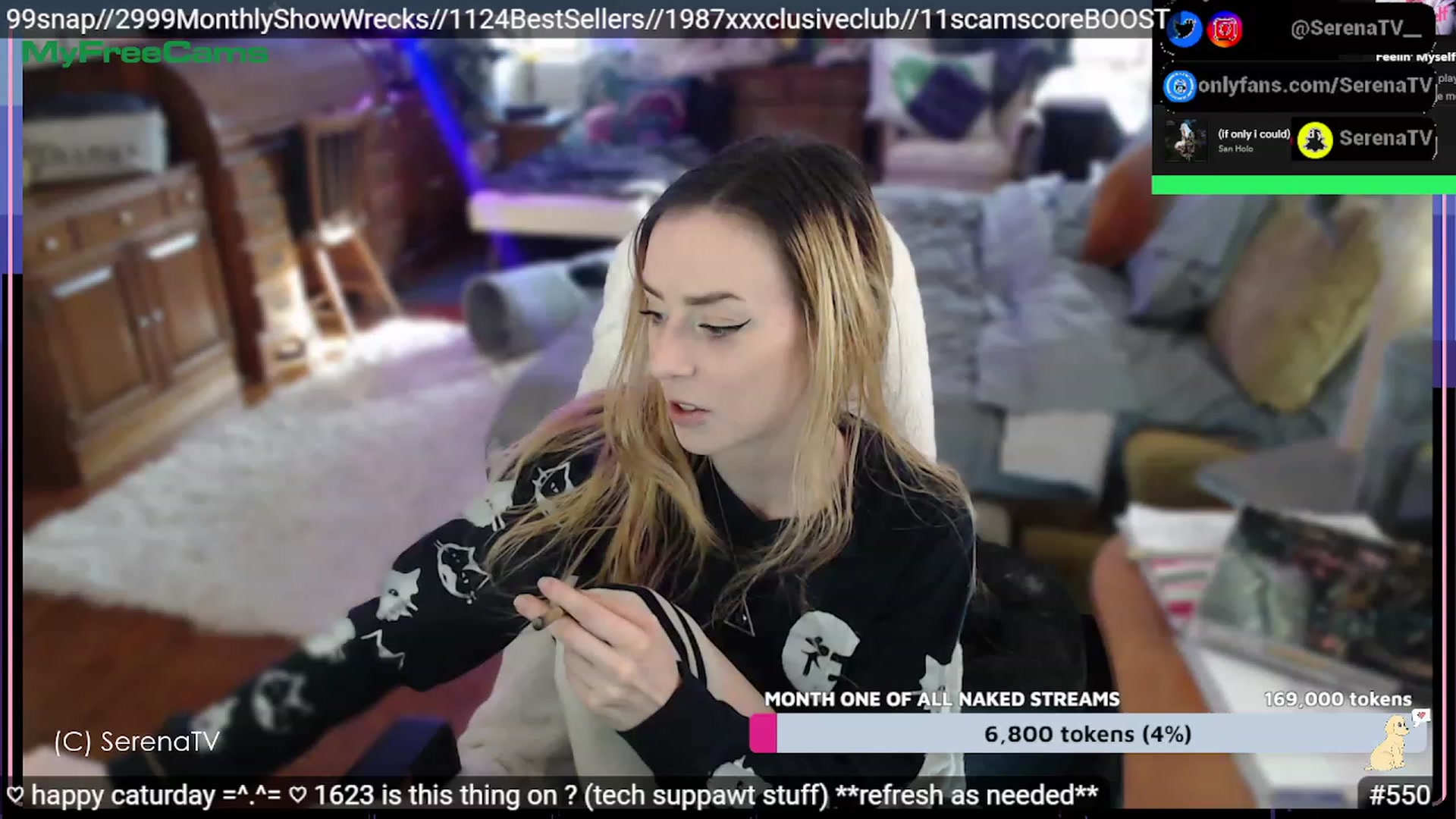 Gallery image thumbnail from serenatv's myfreecams stream on, 02/11/2023, 21:08 image 14 of 20