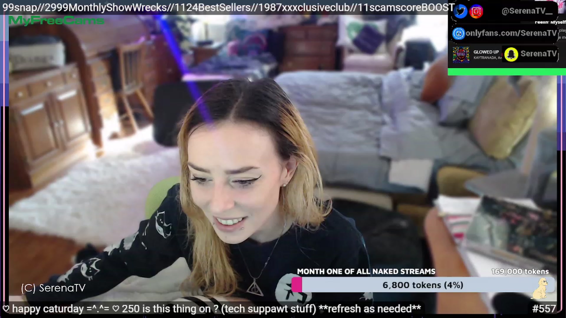 Gallery image thumbnail from serenatv's myfreecams stream on, 02/11/2023, 21:08 image 5 of 20